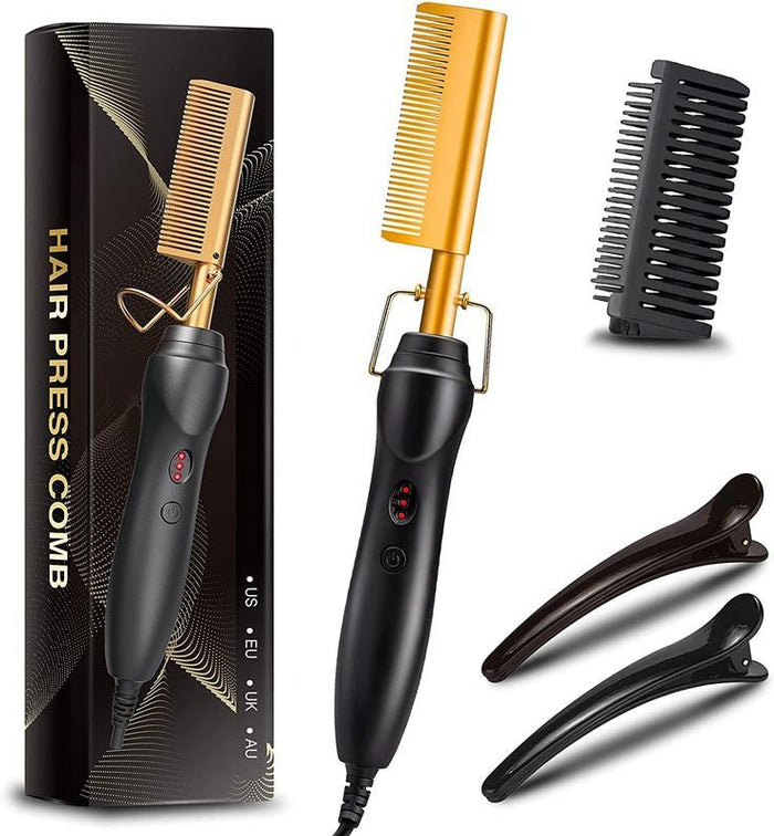 Hot Comb - Electric Straightening Hot Comb for Hair and Wigs